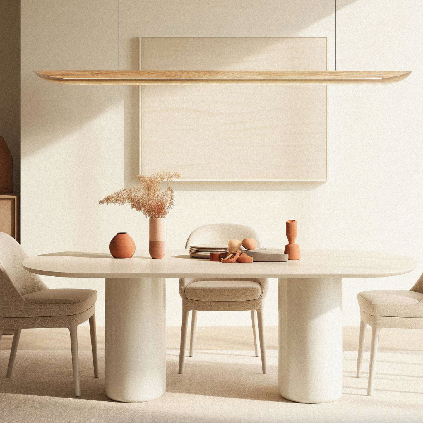 Maren Oak Linear Pendant