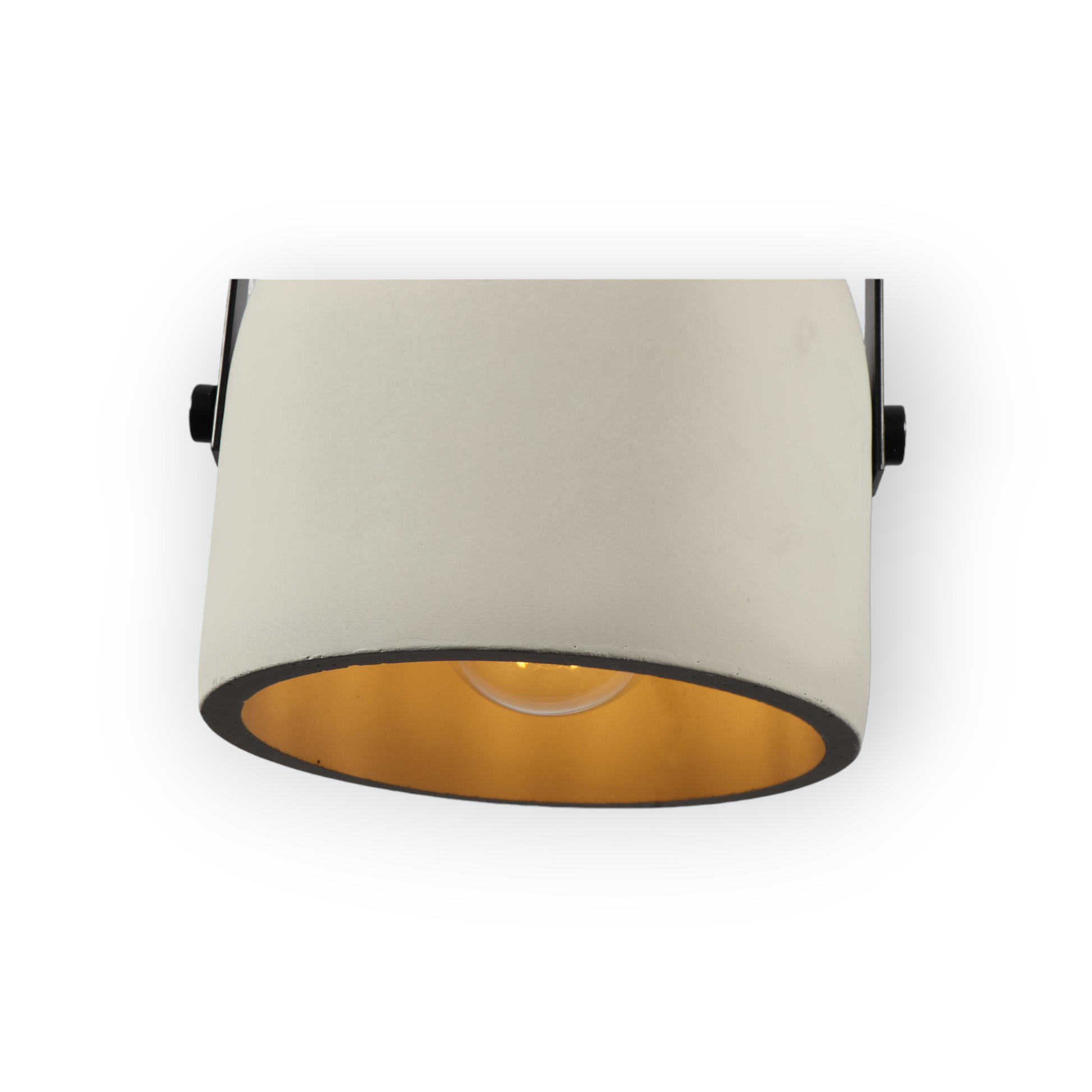 Image displaying the Basalt Bell Stone pendant light, featuring a premium black aluminum exterior in a bell shape with a textured, stone-like interior, casting a warm, inviting glow in a modern room setting.